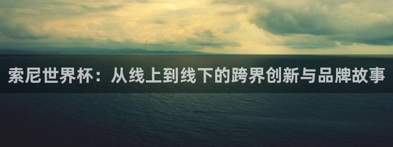 世界杯赛程表:索尼世界杯:从线上到线下的跨界创新与品牌故事